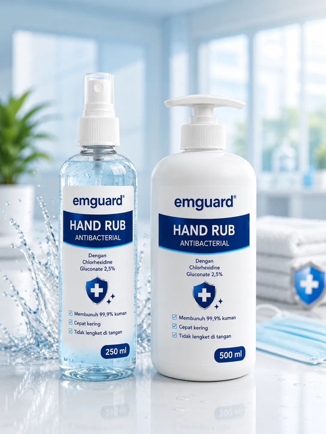 EMGUARD® Hand Rub Antibacterial — Chlorhexidine Gluconate 2.5%
