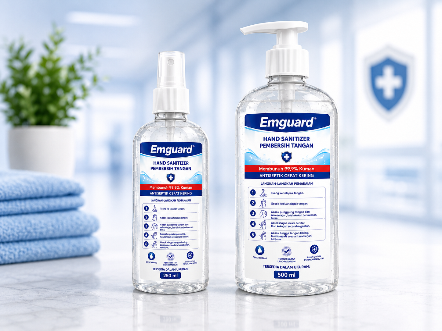 EMGUARD® Hand Sanitizer — Antiseptik Tangan Berbasis Etanol 70%