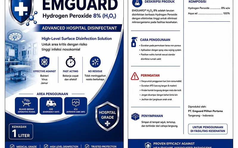 Hydrogen Peroxide 8%: The Hospital Disinfectant That's Often Misunderstood