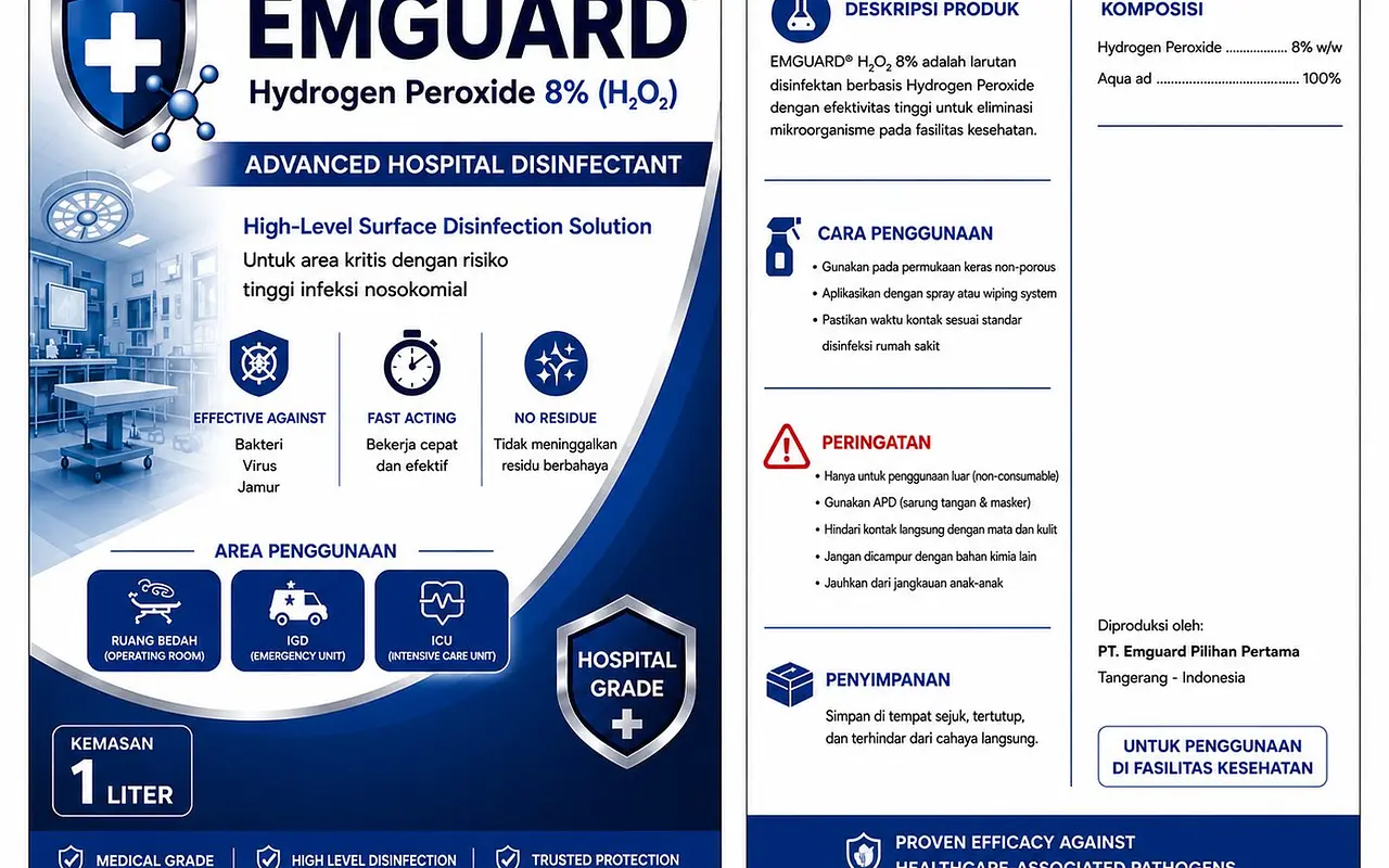 Hydrogen Peroxide 8%: The Hospital Disinfectant That's Often Misunderstood